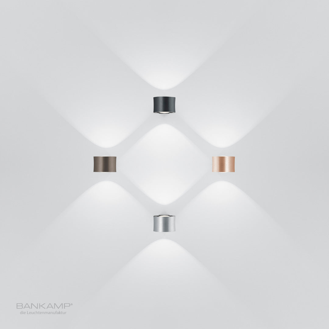 Bronze eloxiert, Anthrazit matt eloxiert, Rose_gold eloxiert, Nickel matt mit Chrom abgesetzt, Bankamp-impulse-wandleuchte_Bronze eloxiert,, Anthrazit matt eloxiert, Rose_gold eloxiert, Nickel matt mit Chrom abgesetzt.jpg